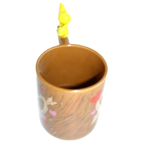 Rare Woodstock Mug With Heart Design & 3D Branch w Woodstock Handle Vintage - Picture 2 of 5